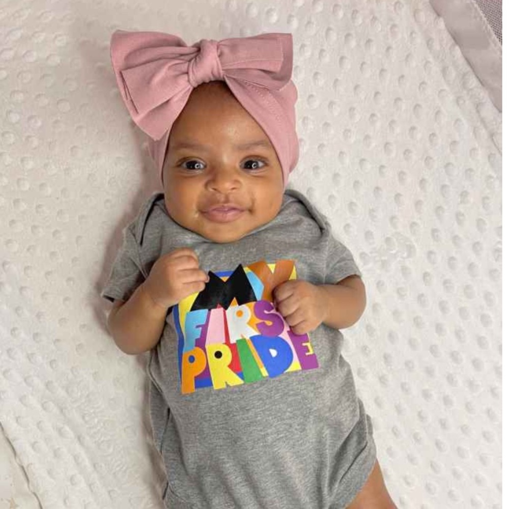 NWT Pride Baby My First Pride Bodysuit -
Heather Gray Newborn - Picture 4 of 6